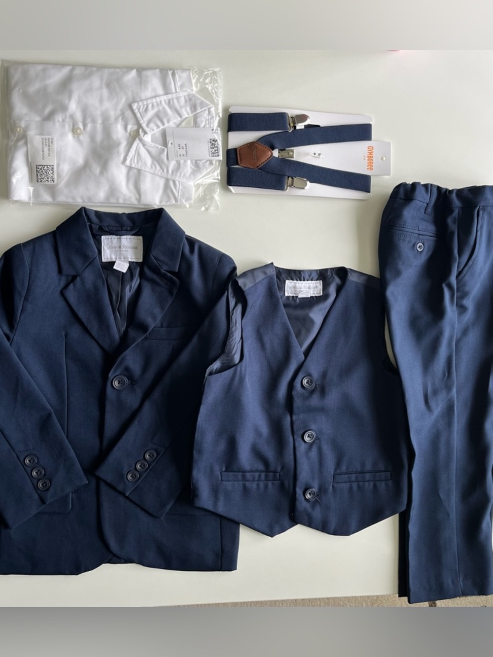 Gymboree Navy Boys Formal Suit Set size 4t